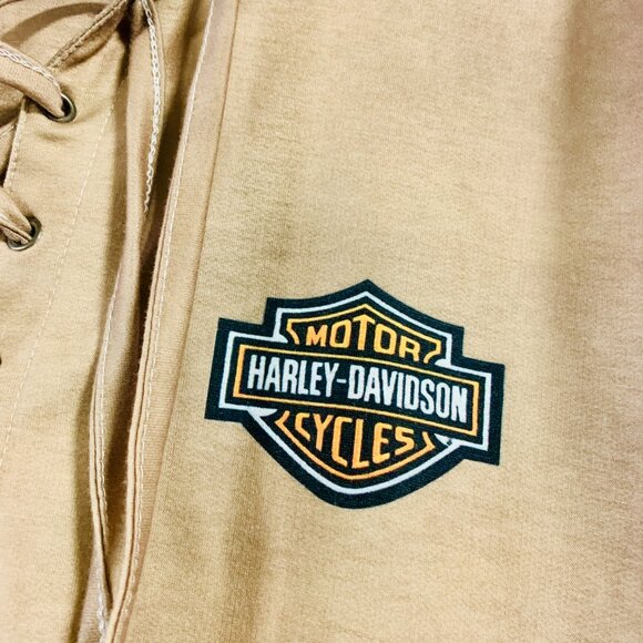 Harley Davidson Tan Hoodie (KM0061) - Picture 2 of 3